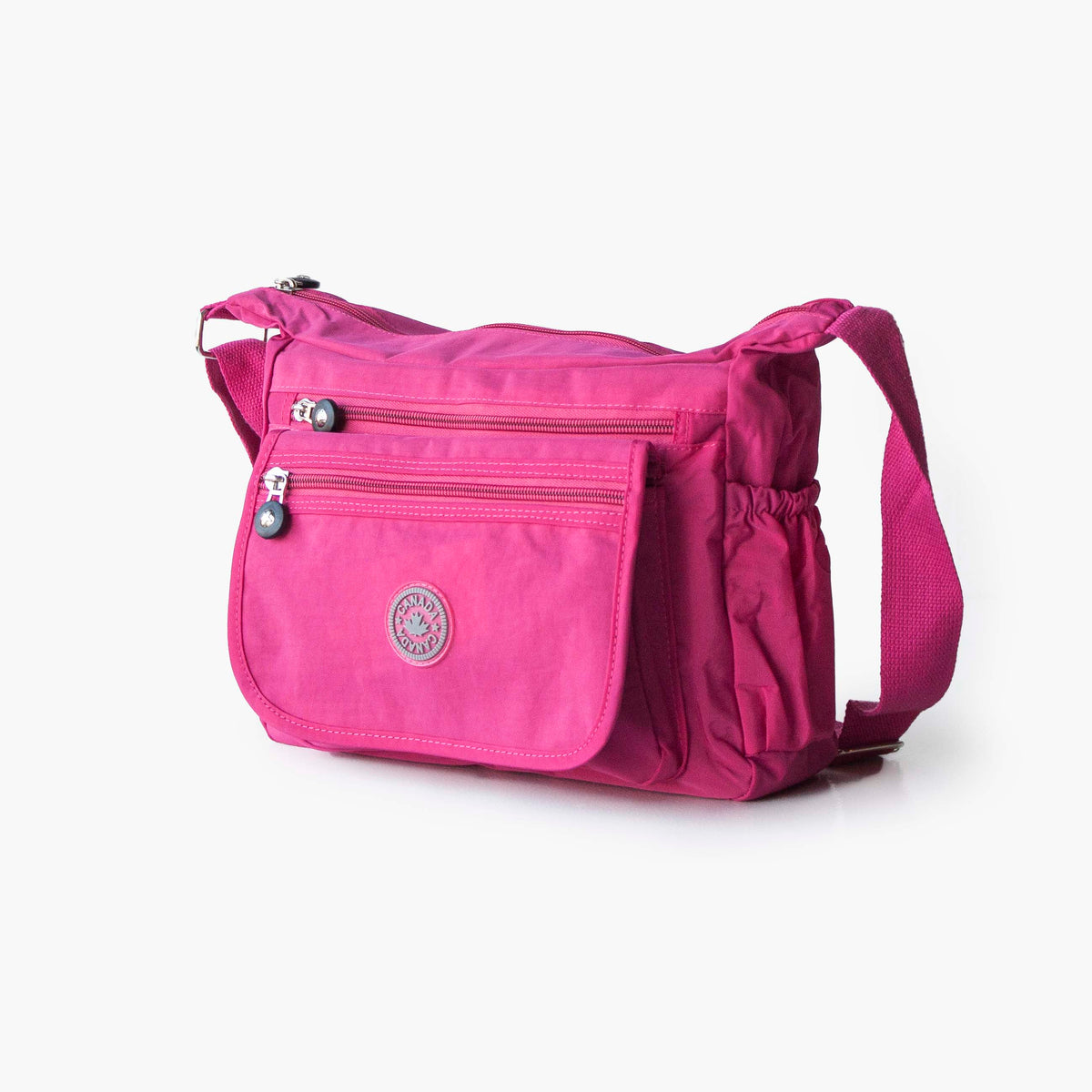 【EMIS】NYLON PADDED CROSSBODY BAG-PINK NYLON PADDED CROSSBODY BAG-PINK - EMIS